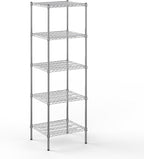 Regal Altair 21" Deep x 24" Wide x 74" Height Wire Shelving Kit | 5-Tier | NSF by Regal+Altair