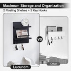 Lucundm Key Holder Wall Mount, Mail Shelf Decor - Image 4