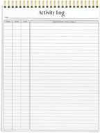 Better Office Products Activity Log Notepad, 8.5" x 11", Planning Note Pad by BetterOfficeProducts