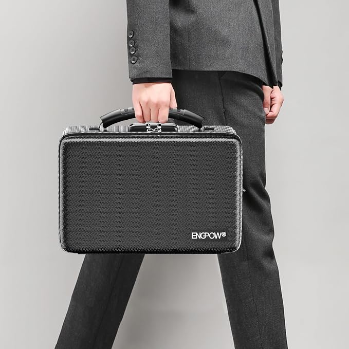 ENGPOW Fireproof Money Box, Small Hard Case Fireproof Box - Image 7