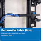 ICC 1U Ring Cable Manager Panel - Image 4