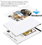 Bianyo Bleedproof Marker Paper Pad, 50 Sheets/Pad, 18 LB / 70 GSM, Glue-Bound - Image 3
