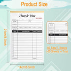 Receipt Book with Cardboard 2-Part Carbonless, Order Forms - Image 2