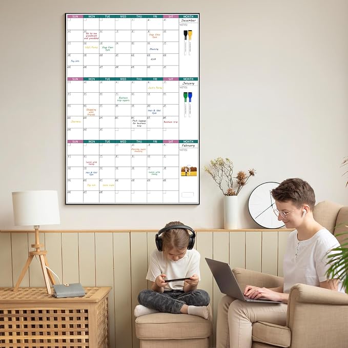 ARCOBIS 3-Month Dry Erase Calendar - Image 4