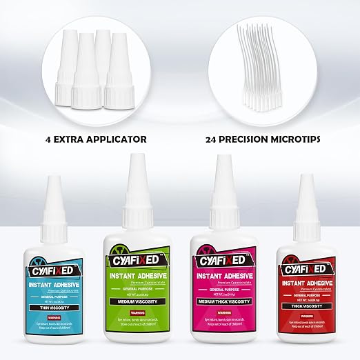 Super Glue Kit, 6 oz CA Glue - Image 2