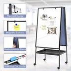 MAKELLO Rolling Whiteboard on Wheels 36x24 in, Double Sided Mobile White Board - Image 3