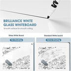 MaxGear Glass Whiteboard Tempered Magnetic Dry Erase Board 60 x 40 Inch Ultra - Image 7