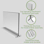 newnewshow Acrylic Sign Holder 8.5x5.5 Inch 3 Pack Horizontal T Shape - Image 6