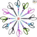 Zicolu 8.5" Scissors Bulk Set of 12-Pack, Sharp Scissors all Purpose Heavy Duty by Zicolu