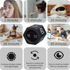 Productivity Timer Flip Gravity Sensor Cube Timer Countdown & Countup, Mute & - Image 6