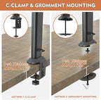 HEMUDU Single Desk Monitor Arm Mount Stand Fit - Image 6