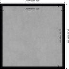 Amanti Art Black Framed Magnetic Board 21x21 Medium Vision Board - Image 4
