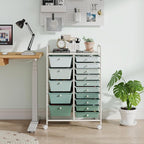 GOFLAME 15-Drawer Rolling Storage Cart, Craft Storage Cart - Image 2