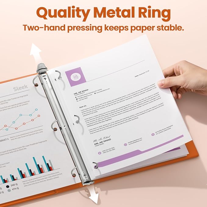 SUNEE 3 Ring Binder 3 Inch 1 Pack - Image 2