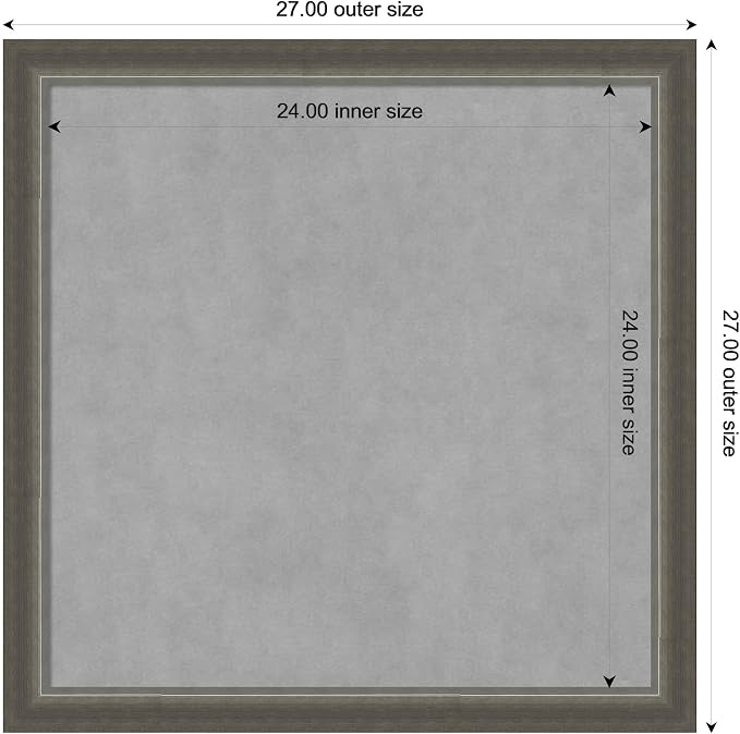 Amanti Art Silver Framed Magnetic Board 27x27 Medium Vision Board - Image 4