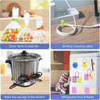 SOOOEC Magnetic Cord Ties, 16 Pack 7.2" Snap on Magnetic Cable Ties Cute Cloud - Image 5