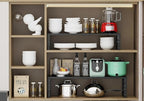 Jojocross Expandable Cabinet Shelf Organizer Storage Spice Rack Shelves - Image 4