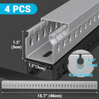 Open Slot Wire Duct Kit, 62.8" Server Rack Cable Management, Cable Management - Image 2