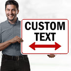 Custom Arrow, Custom Directional Sign, Two Way Arrow, 18x24 Inches, 55 mil - Image 2