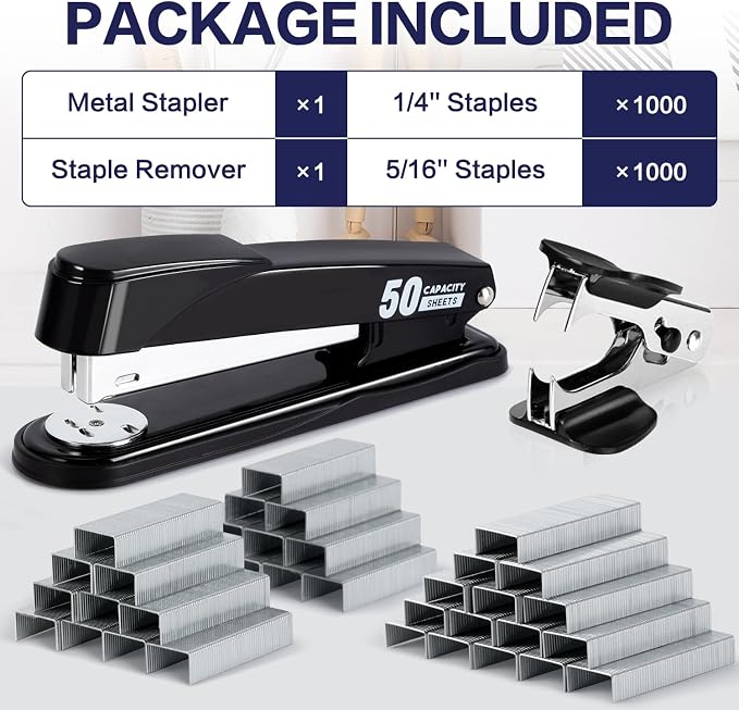 Deli Stapler Heavy Duty, Full Strip Staplers - Image 2