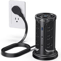 Tower Surge Protector Power Strip Flat Plug by NVEESHOX