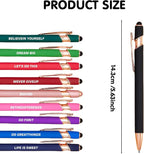 CRME 10pcs Funny Pens Ballpoint Set Black Ink Pen Body has Rubber Coating - Image 6