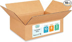 Medium Moving & Shipping Boxes 10x8x3 inches by IDLPackaging