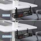 Under Desk Cable Management Tray, Cable Management Under Desk No Drill - Image 7