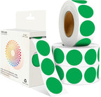 Green 1 Inch Round Color Coding Labels by Unknown