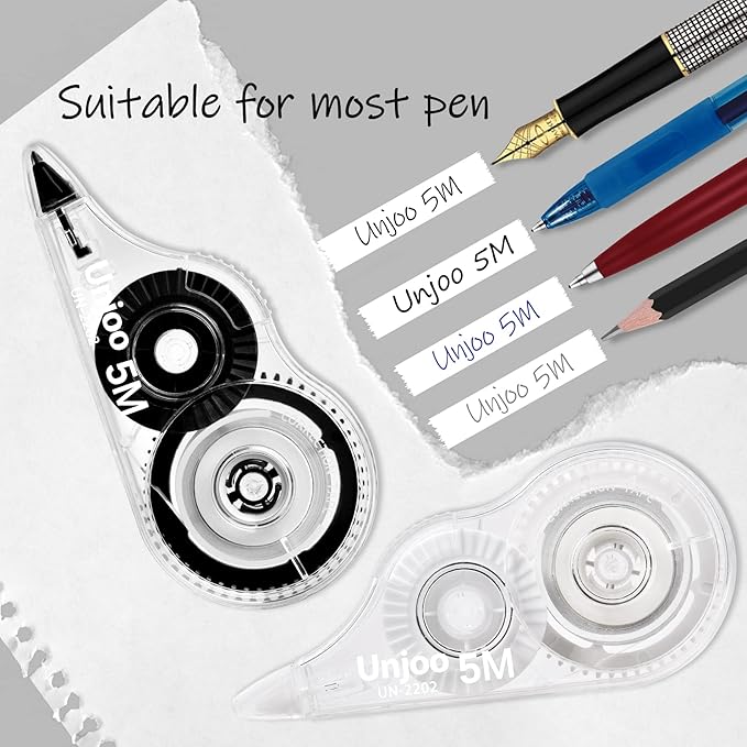 Unjoo White Correction Tape, For school - Image 3