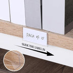 Containlol 15 Pieces Moveable Shelf Label Holders Clear Shelves Tags Moveable - Image 5