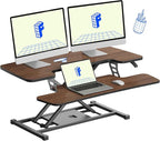 FLEXISPOT Standing Desk Converter 36in Sit to Stand up Riser Height Adjustable by FlexiSpot