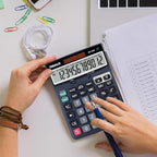OSALO 12 Digits Desktop Calculator Extra Large LCD Display - Image 7