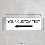 ALPHA DOG SIGNS Custom Projecting Hallway Sign, Personalized Indoor Outdoor - Image 2
