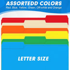 File Folder, HERKKA 120 Pack 1/3 Cut Tab File Folders, Colored File Folders - Image 5