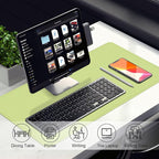 Leather & Suede Desk Pad Protector, Non-Slip Large Mouse Pad, Waterproof Desk - Image 5