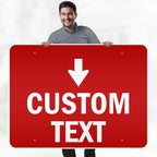 Custom Arrow, Custom Directional Sign, Down Arrow, 36x48 Inches, Reflective - Image 2