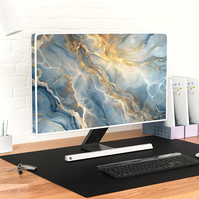Baocicco Gold Blue Waterproof Screen TV Cover 80 Inch Modern Full Body Covers - Image 6