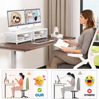 OPNICE Computer Monitor Stand Riser, Desk Organizer - Image 6