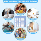 2Pcs Chore Chart for Kids to Do List Checklist Board Detachable Message Slider - Image 7
