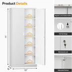 TaskStorz Steel SnapIt Cabinet, 71 Inch Metal Storage Cabinet - Image 3