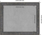 Amanti Art Grey Framed Magnetic Board 19x23 Small Vision Board - Image 3