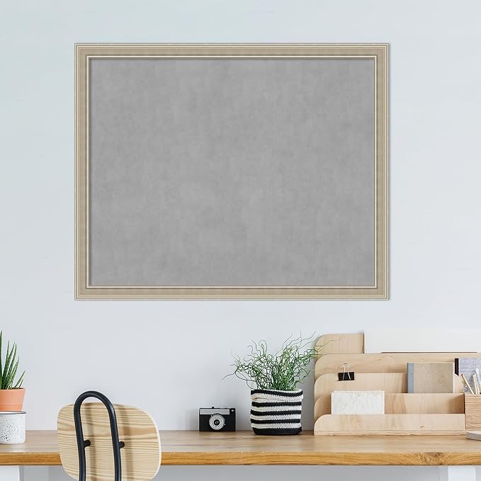 Amanti Art Silver Framed Magnetic Board 36x44 X-Large Vision Board - Image 5
