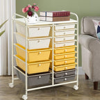 HAPPYGRILL 15-Drawer Rolling Cart, Storage Carts - Image 2