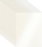28 Sheets Cream Shimmer Cardstock 8.5 x 11 Ivory Paper, 92lb Premium Off White by Guakicae