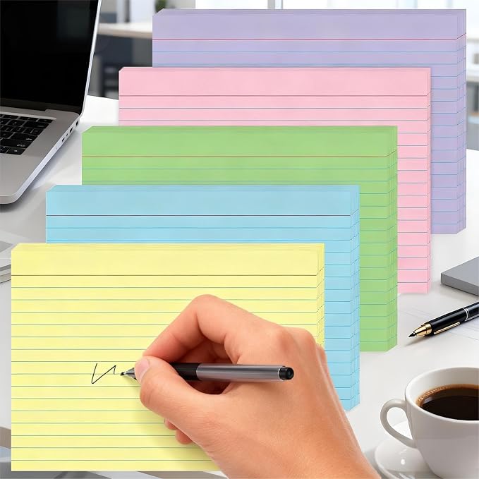JINMIKEJI Colored Index Cards 5x7 Inch - Image 4