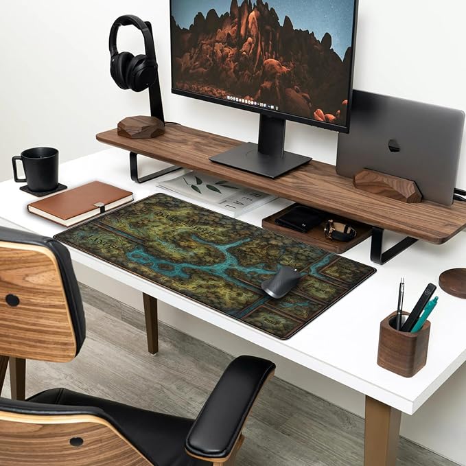 Game Forest Large Mouse Pad XXL Green Map Playmat - Image 3