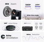 TONGVEO HDMI 20X Optical Zoom PTZ Conference Room Camera System, 1080P 60fps - Image 3