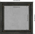 Amanti Art Black Framed Magnetic Board 15x15 X-Small Vision Board - Image 4