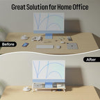 loukin Monitor Stand Riser for Desk, 22.4" x 8.3" Larger Computer Stand for - Image 2